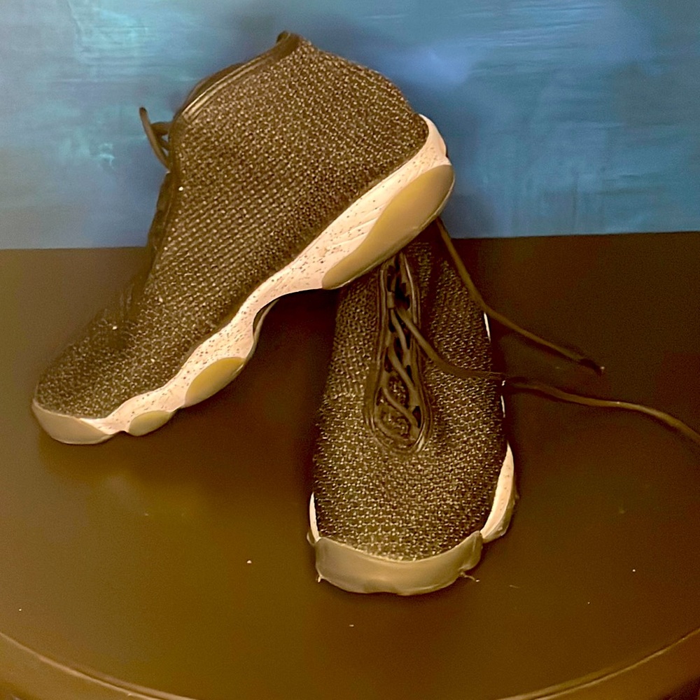 Black Jordan’s worn minimally
